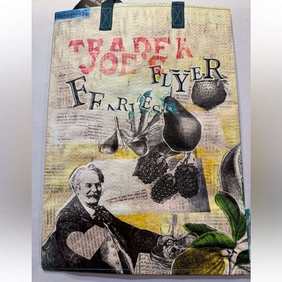 Trader Joe's Retired Fearless Flyer reusable ECO Shopping Bag Tote new - Picture 1 of 4